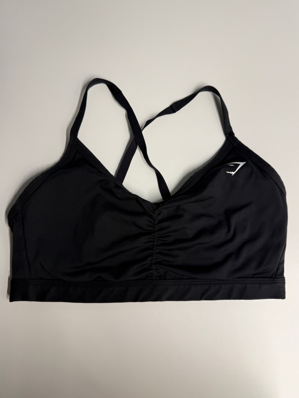 Gymshark Black Strappy Low-Impact Sports Bra